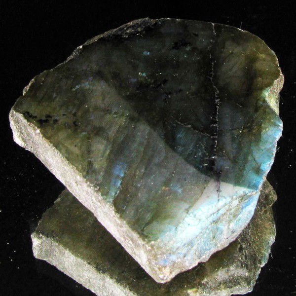 231.9ct Flashy Peacock Color Labradorite Slab: Excellent and well colored; with treatment