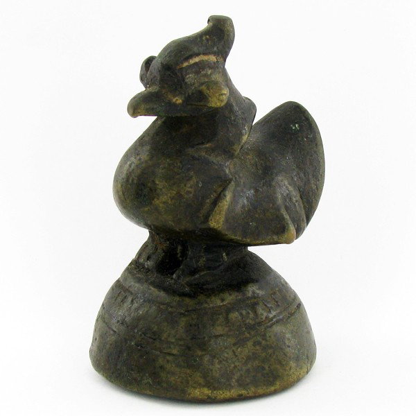 Antique Thai Opium Weight Rooster: Excellent antique piece; 10" open