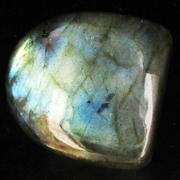 28.74ct RARE Translucent Labradorite Cabochon: Excellent Piece; well colored and cut; with treatment