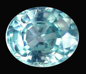 0.96ct Excellent Sea Foam Blue Zircon VS: VERY RARE Cambodian Zircon top grade; RARE COLOR