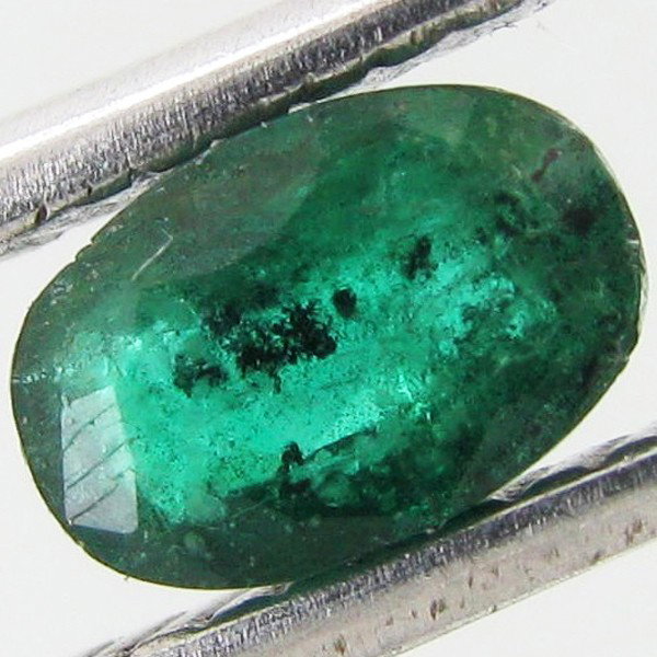 0.42ct Colombian Emerald Oval: Excellent piece; well cut & colored; with treatment