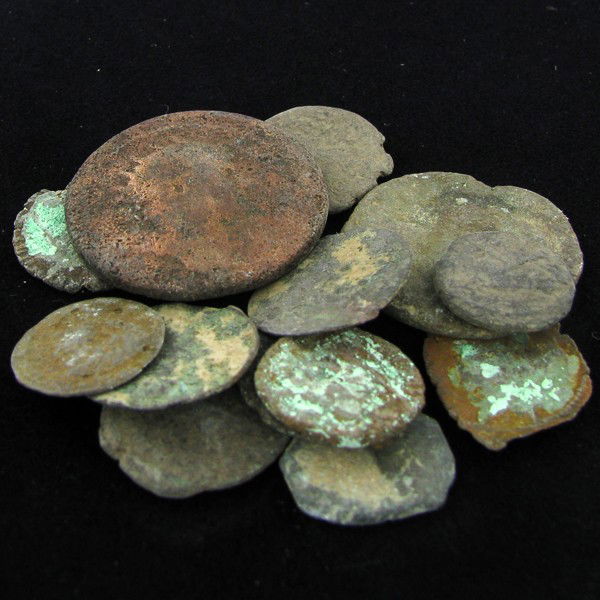 Roman Uncleaned Coin Lot of 10: Excellent treasure hunt!