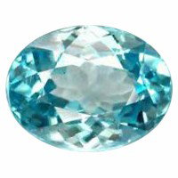 .45ct Splendid Oval Blue Zircon Natural Unheated: Excellent piece; well cut & colored; NO treatment