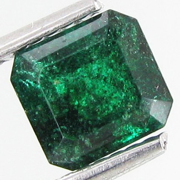 1.2ct Octagon Emerald Deep Green Colombia: Excellent piece; Well cut and colored; with treatment