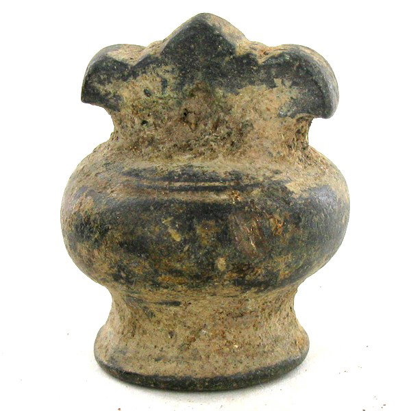 Antique Urn Shaped Bronze Opium Weight 1800s: Excellent RARE 1800s Chiang Mai Piece; 94g