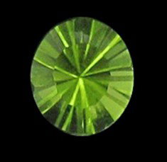 0.80 ct Beautiful Pakistan Peridot Green Round ES: Excellent hi-grade piece; well cut & colored; with treatment
