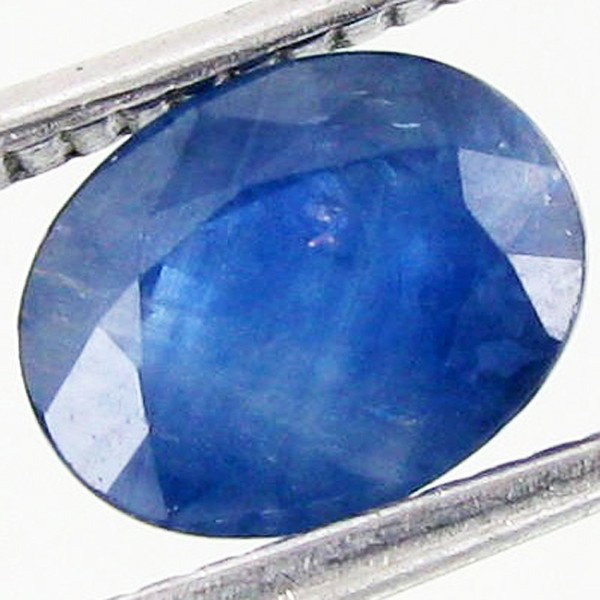1.25ct Blue Chantiburi Sapphire Clean Heat Only ES: Excellent piece; well cut & colored; with treatment