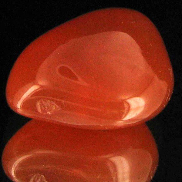 32ct Carnelian Freeform Cabochon: Excellent and well colored; with treatment