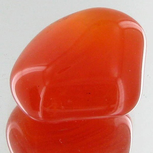 25.05ct Carnelian Freeform Cabochon: Excellent and well colored; with treatment
