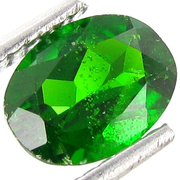 1.24ct Forest Green Chrome Diopside: Excellent piece; well cut and colored; with treatment