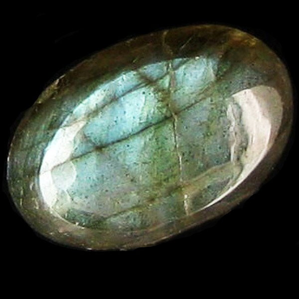 8.77ct RARE Translucent Labradorite Cabochon: Excellent Piece; well colored and cut; with treatment