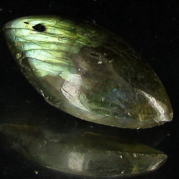 8.46ct RARE Translucent Labradorite Cabochon: Excellent Piece; well colored and cut; with treatment