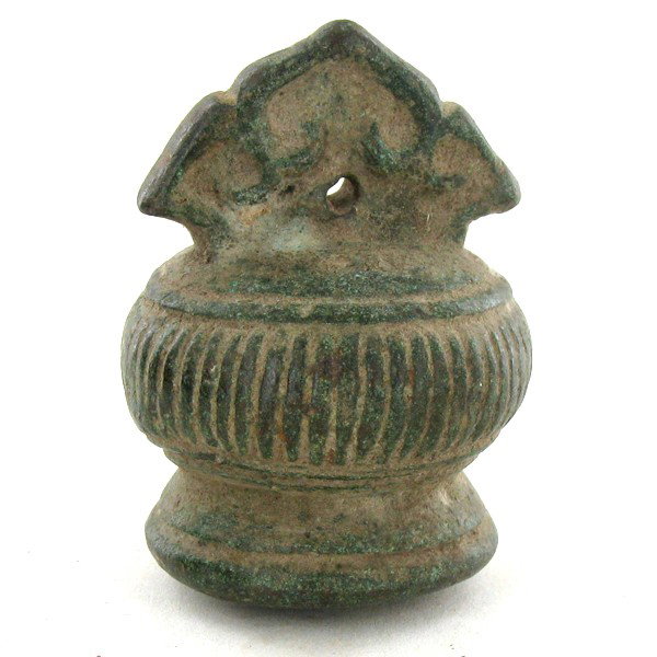 Antique Urn Shaped Bronze Opium Weight 1800s: Excellent RARE 1800s Chiang Mai Piece; 134g