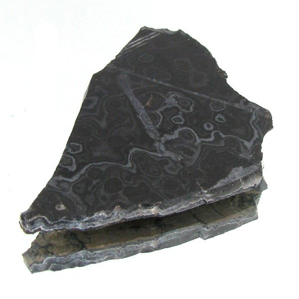 100ct Lace Black Hematite Slab: Excellent piece ready for finish
