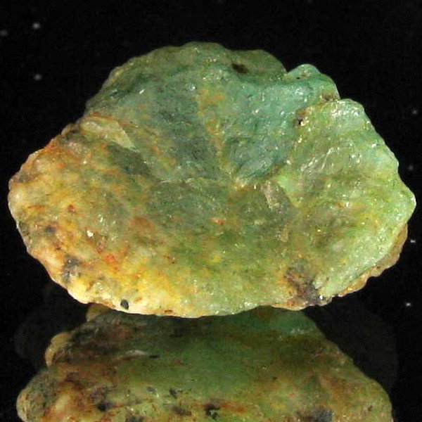 10.3ct Rough Green Emerald Colombian Unheated: Excellent specimen; well cut and colored; with customary treatment unless noted otherwise