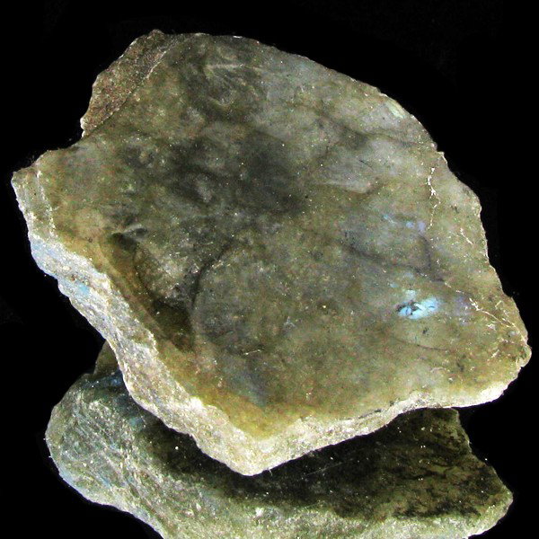 145.4ct Flashy Peacock Color Labradorite Slab: Excellent and well colored; with treatment