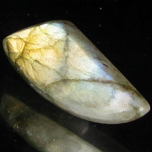 11.94ct RARE Translucent Labradorite Cabochon: Excellent Piece; well colored and cut; with treatment