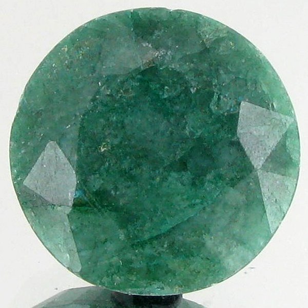 41.37ct Excellent Round Cut S. American Emerald ES: Excellent piece; well cut & colored; with treatment