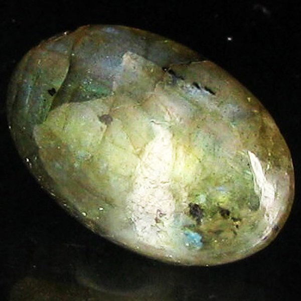 10.77ct RARE Translucent Labradorite Cabochon EST: Excellent Piece; well colored and cut; with treatment