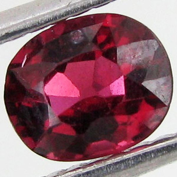 0.65ct Natural Intense Red Spinel Oval EST: $42 -: Excellent Piece; well colored and cut; NO treatment