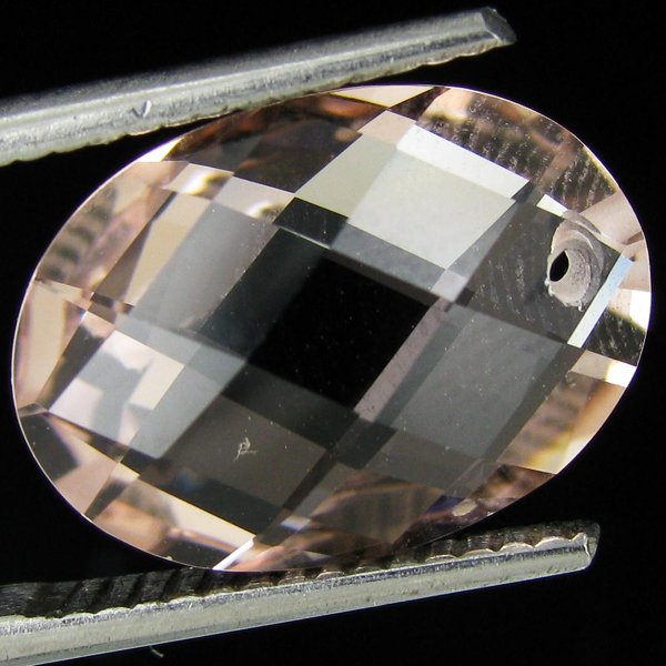 5.10ct Peach Morganite Oval EST: $180 - $360 (GEM-: Excellent hi grade piece; well cut & colored; with treatment