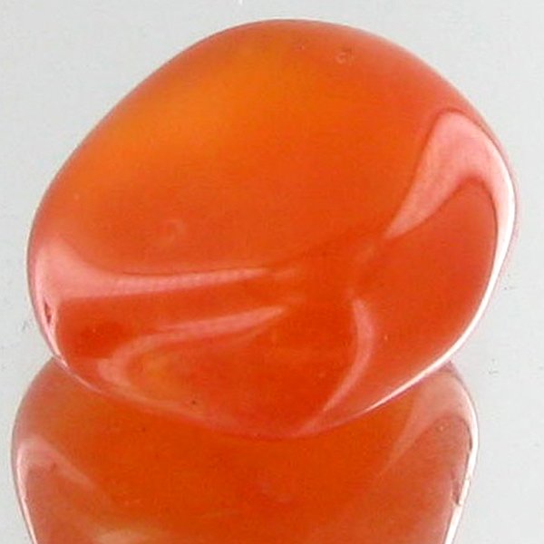 16.15ct Carnelian Freeform Cabochon EST: $9 - $18: Excellent and well colored; with treatment