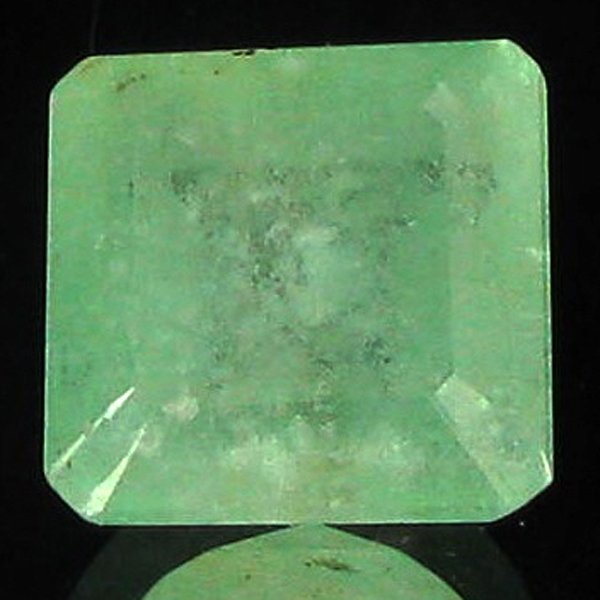 11.89ct Top Fire Mint Green Colombian Emerald EST: Excellent specimen; well cut and colored; with customary treatment unless noted otherwise