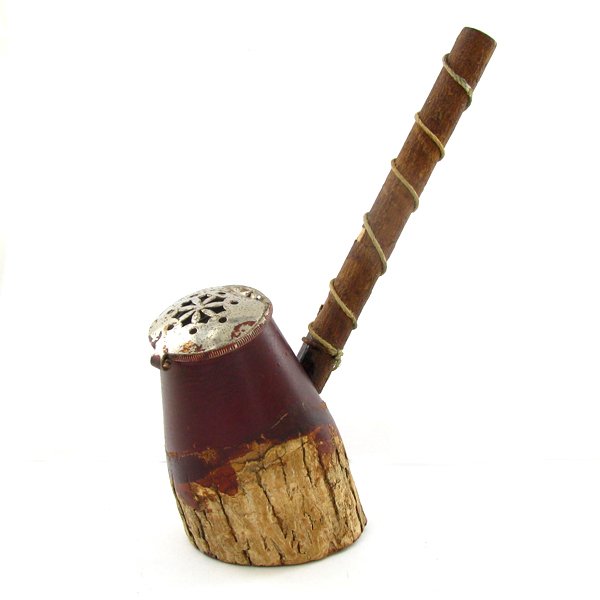 Antique Bavarian Mountain Man Pipe: Vintage original piece; never used