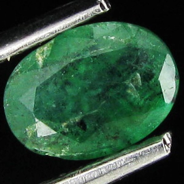 .79ct Oval Deep Green Colombian Emerald Colombia: Excellent piece; Well cut and colored; with treatment