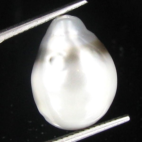 11.44ct Tahitian Baroque Pearl: Baroque shaped; drilled and ready for one-of-a-kind pendant