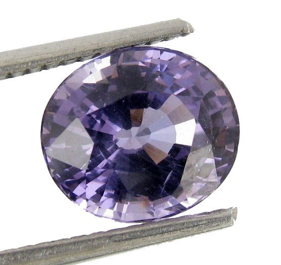 3.12ct Natural Violet Spinel Tanzania Oval: Excellent piece; well cut & colored; with treatment