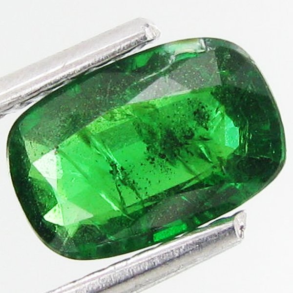 1.22ct Quality Natural Tsavorite Garnet Kenya: Excellent piece; Well cut and colored; with treatment
