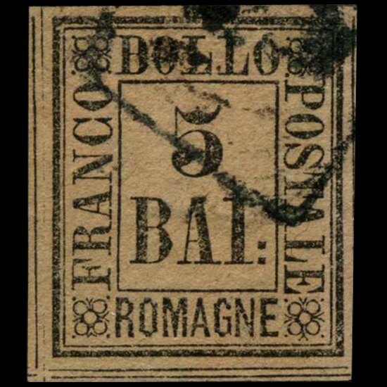 1859 Romagna 5b Stamp