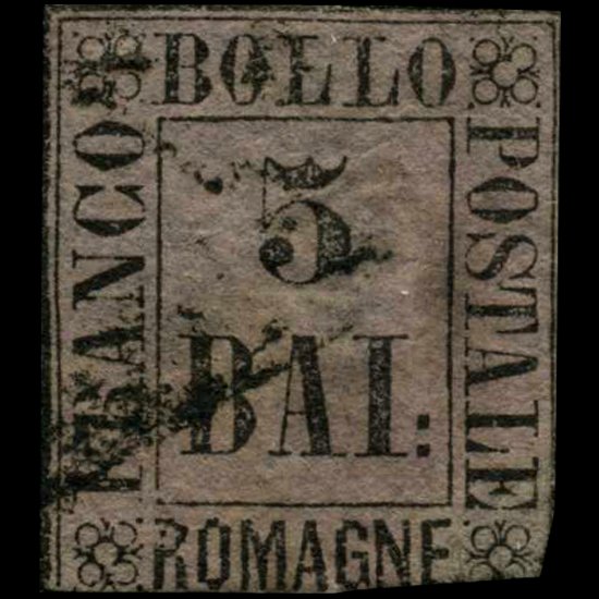 1859 Romagna 5b Stamp