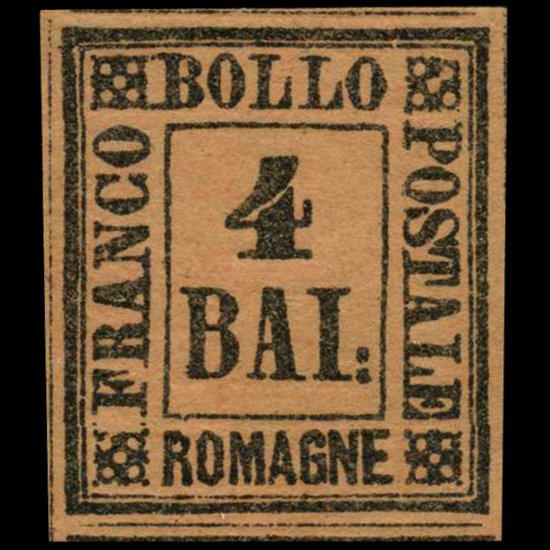 1859 Romagna 4b Stamp MINT Hinged