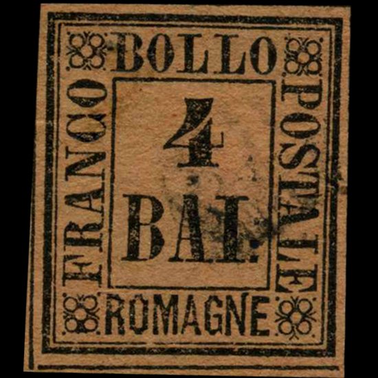 1859 Romagna 4b Stamp