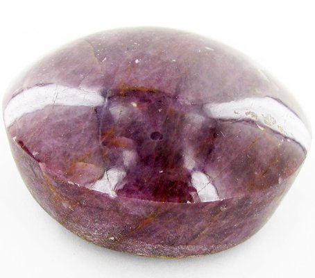 1500ct African Pigeon Blood Red Ruby Cabochon: Excellent piece; well cut & colored; with treatment