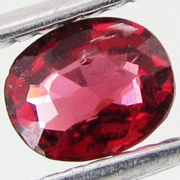 0.54ct Natural Red Spinel: Excellent piece; well cut & colored; with treatment