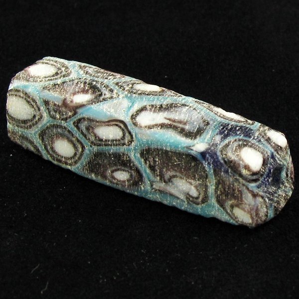 47.7ct Golden Triangle Nomadic Tribe Glass Pendant Bead: Well crafted piece