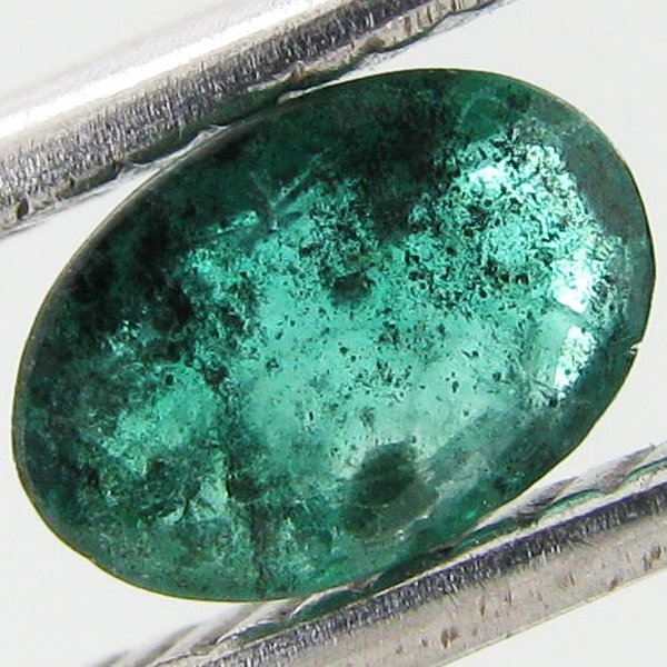 0.39ct Colombian Emerald Oval: Excellent piece; well cut & colored; with treatment