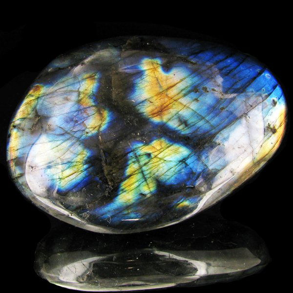 715ct Large Polished Rainbow Labradorite Cabochon: Excellent natural polished specimen