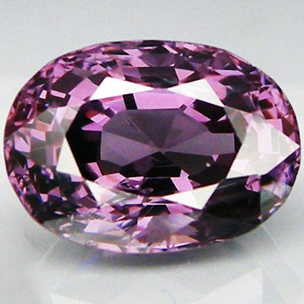 2.90ct Oval Top Purple Spinel: Excellent specimen; well cut and colored; with customary treatment unless noted otherwise