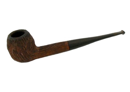 Antique Mastercraft Burlwood Pipe w/ Case: Great auroma; 6"