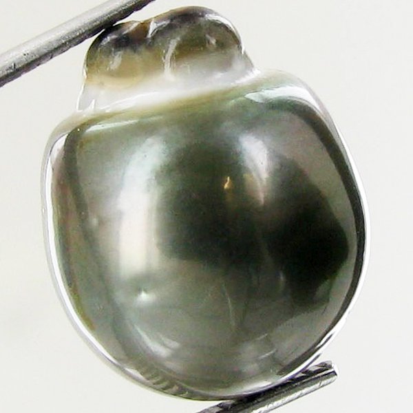 20.85ct Tahitian Baroque Pearl: Baroque shaped; drilled and ready for one-of-a-kind pendant