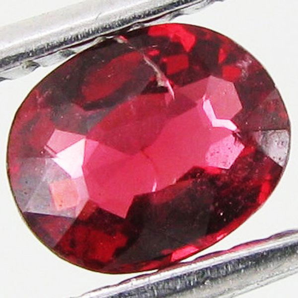 0.54ct Natural Red Spinel: Excellent piece; well cut & colored; with treatment