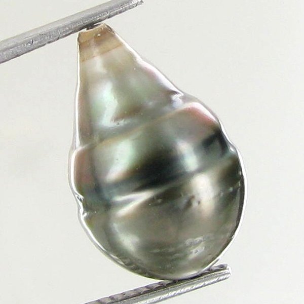 10.57ct Tahitian Baroque Pearl: Baroque shaped; drilled and ready for one-of-a-kind pendant