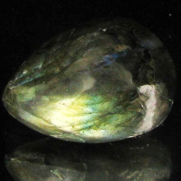 19.84ct RARE Translucent Labradorite Cabochon: Excellent Piece; well colored and cut; with treatment