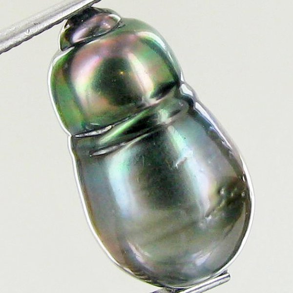 16.97ct Tahitian Baroque Pearl: Baroque shaped; drilled and ready for one-of-a-kind pendant