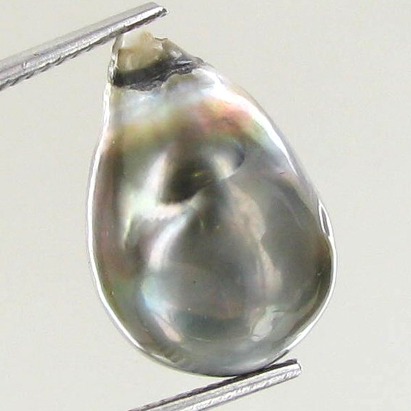 11.81ct Tahitian Baroque Pearl: Baroque shaped; drilled and ready for one-of-a-kind pendant