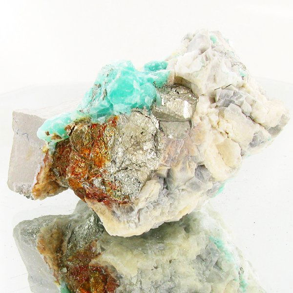 710ct Natural Colombian Emerald Crystal Cluster: Excellent large specimen with large emerald crystals & pyrite crystals on base material